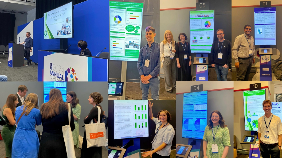 collage of pictures from an RCGP conference